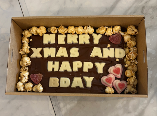 Custom Message Brownie Block Gift Box