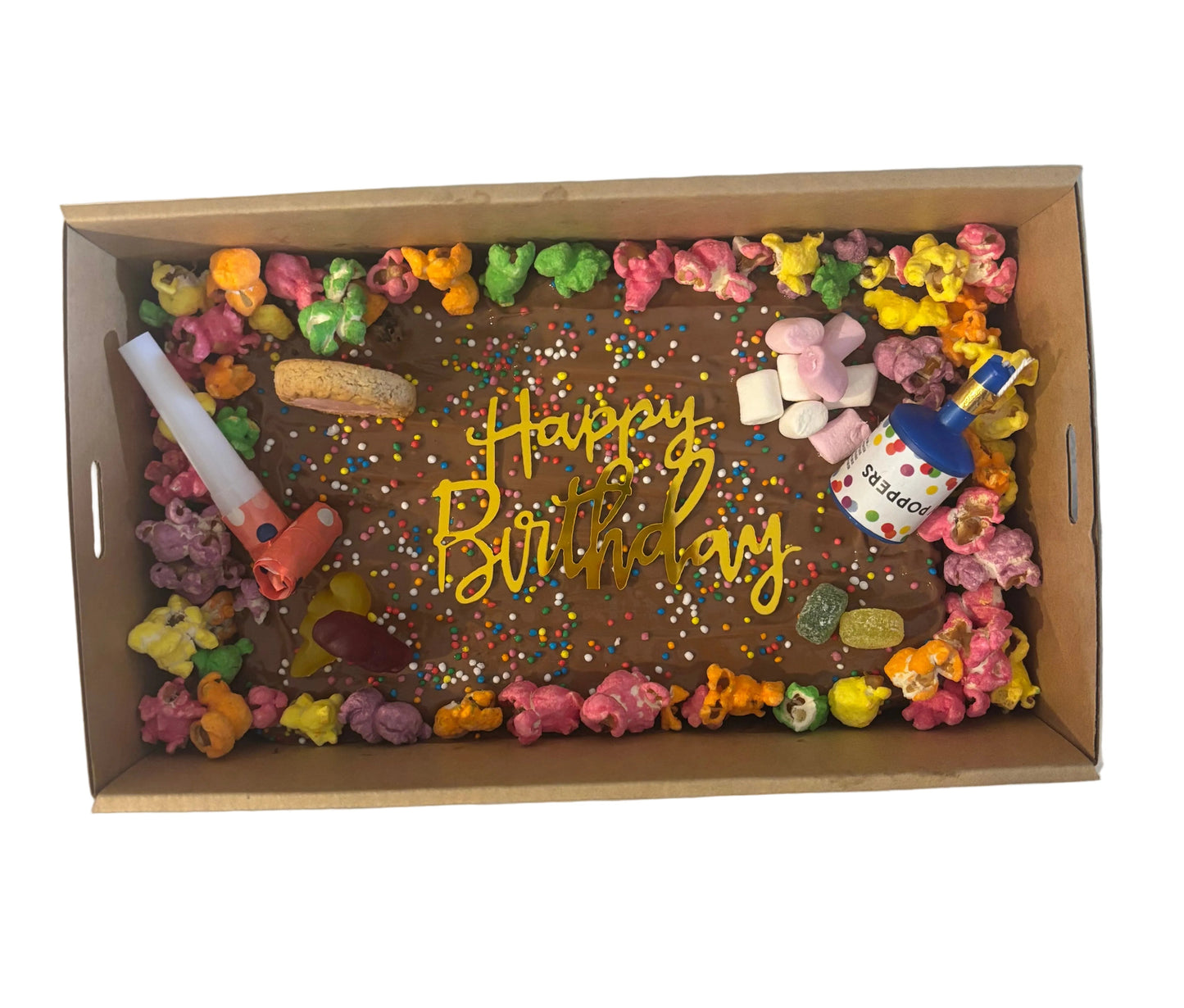 Birthday Brownie Block Gift Box
