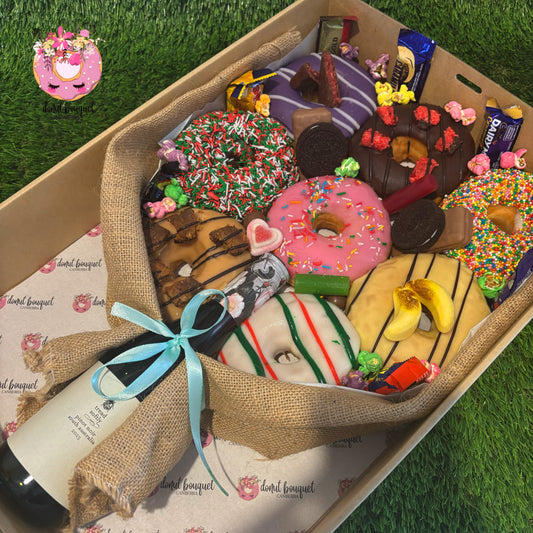 Wine Down Donut Bouquet