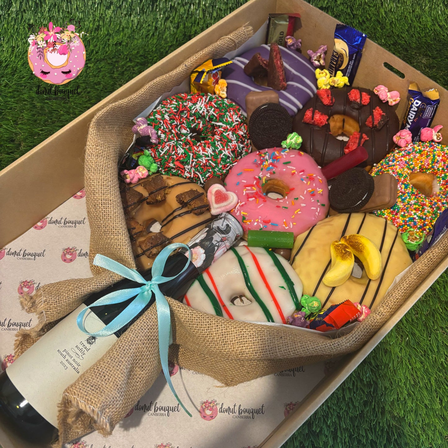 Wine Down Donut Bouquet