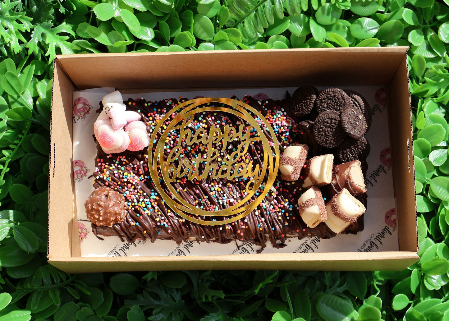 Gluten Free Birthday Brownie Block Gift Box