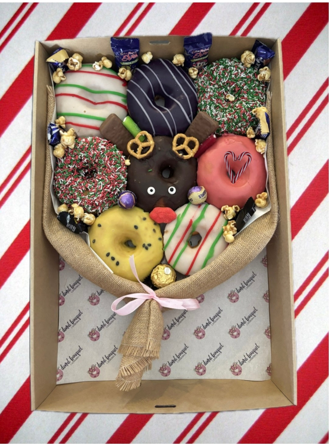Christmas Gift Donut Bouquet