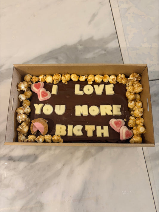 R18+ Custom Message Brownie Block Gift Box