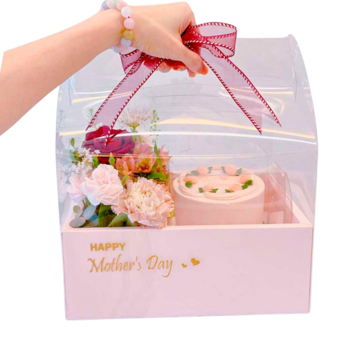 Mother's Day Flowers and Cake Box
