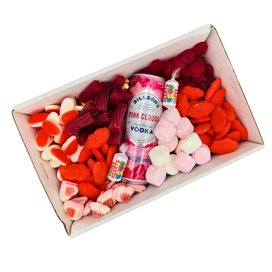 Pink Clouds Vodka and Lolly Box