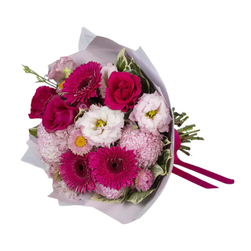 Barbie Pink Flower Bouquet