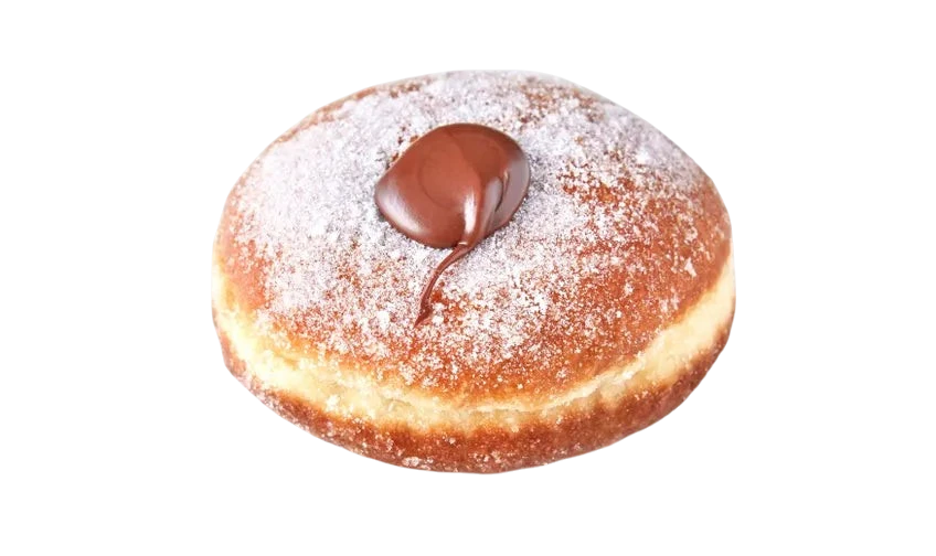 Donut Bouquet Canberra premium Nutella donut topped with a dollop of hazelnut spread and dusted with sugar
