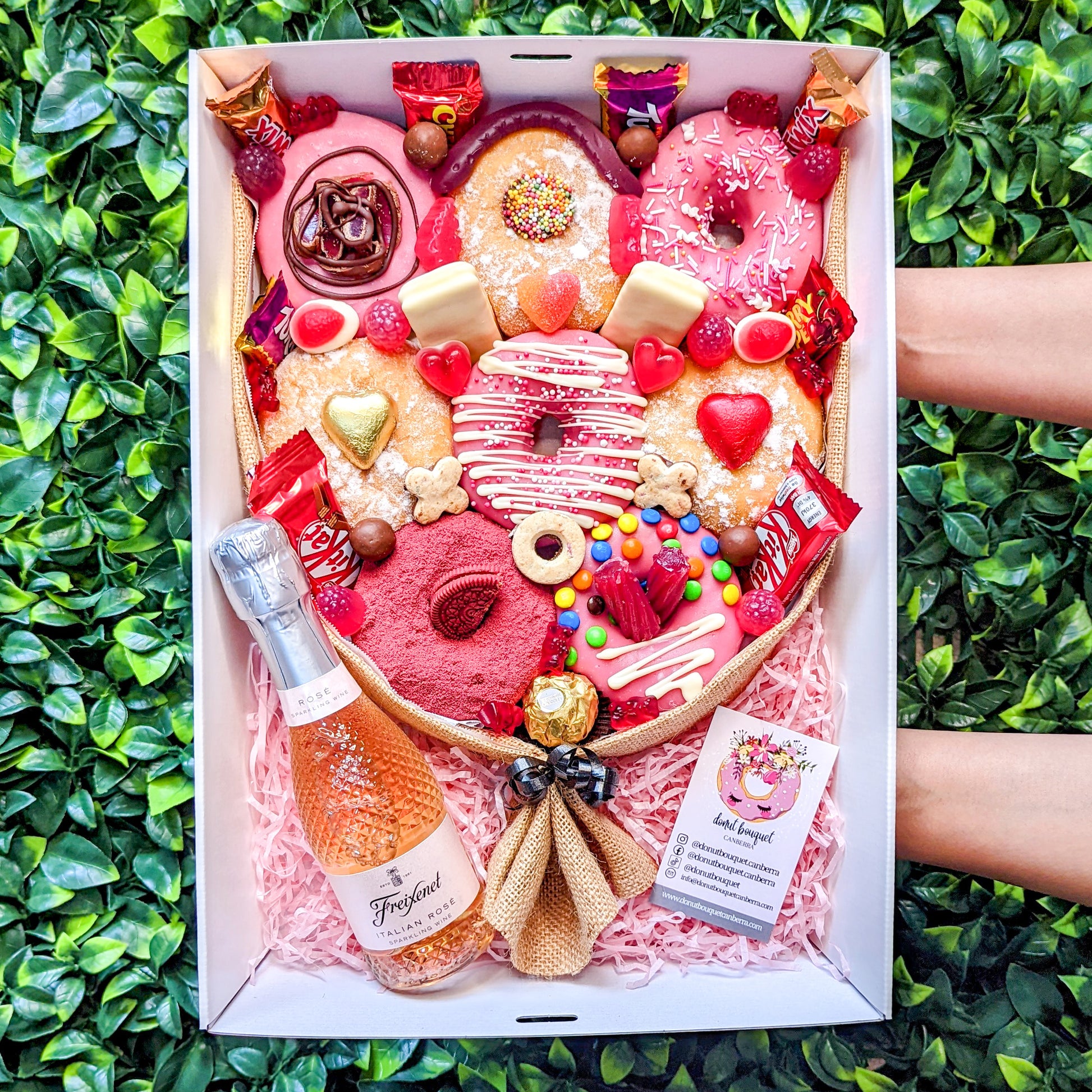 Same Day Delivery Canberra Anniversary Gift Box For Her Donut